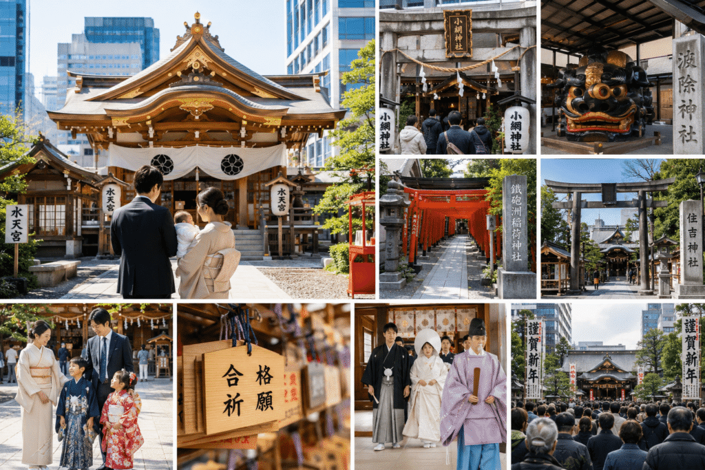 中央区の神社で迎える人生の節目と祈り