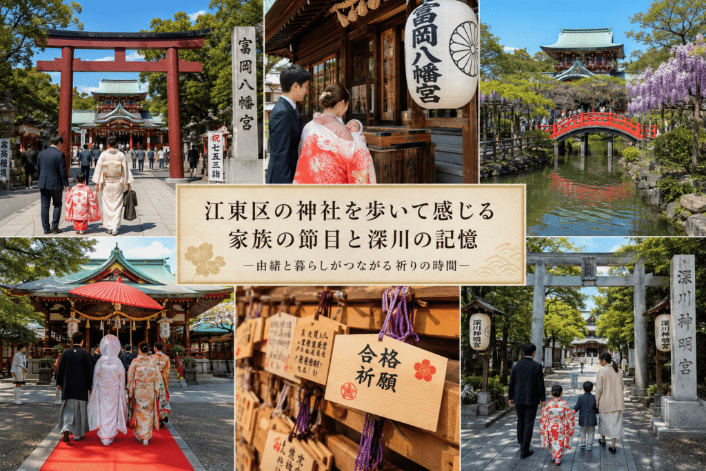 江東区の神社を歩いて感じる家族の節目と深川の記憶
