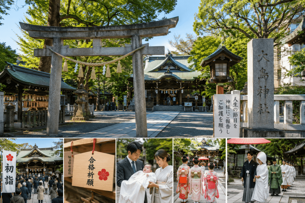 目黒区の神社で迎える人生の節目